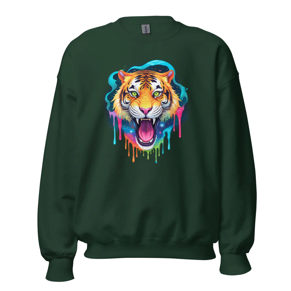 trippy tiger Sweatshirt