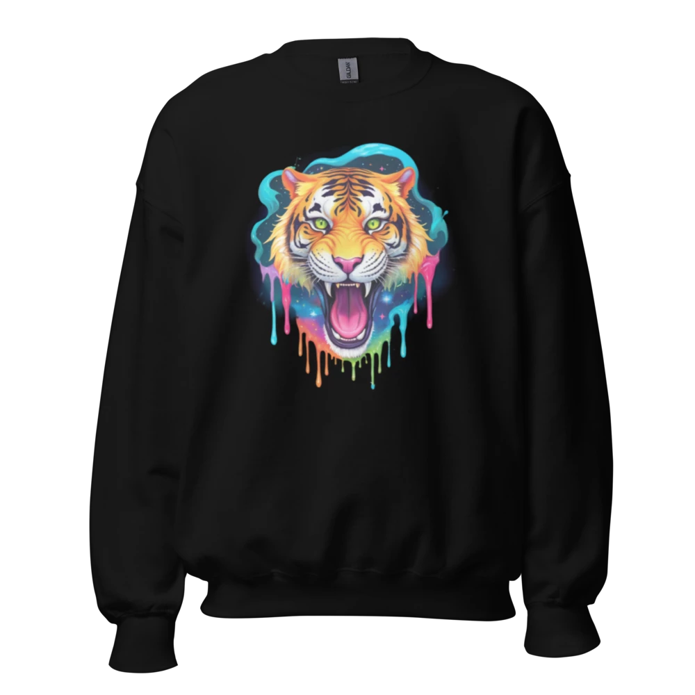 trippy tiger Sweatshirt