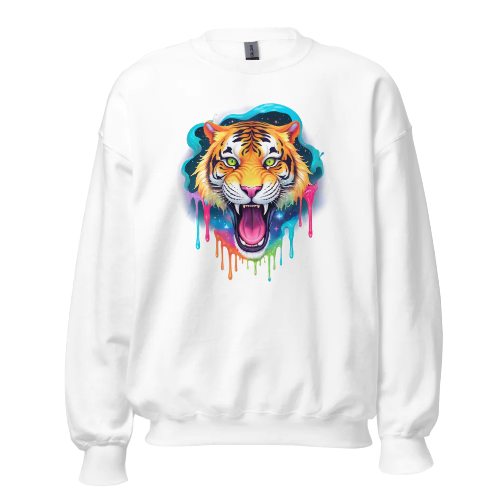 trippy tiger Sweatshirt